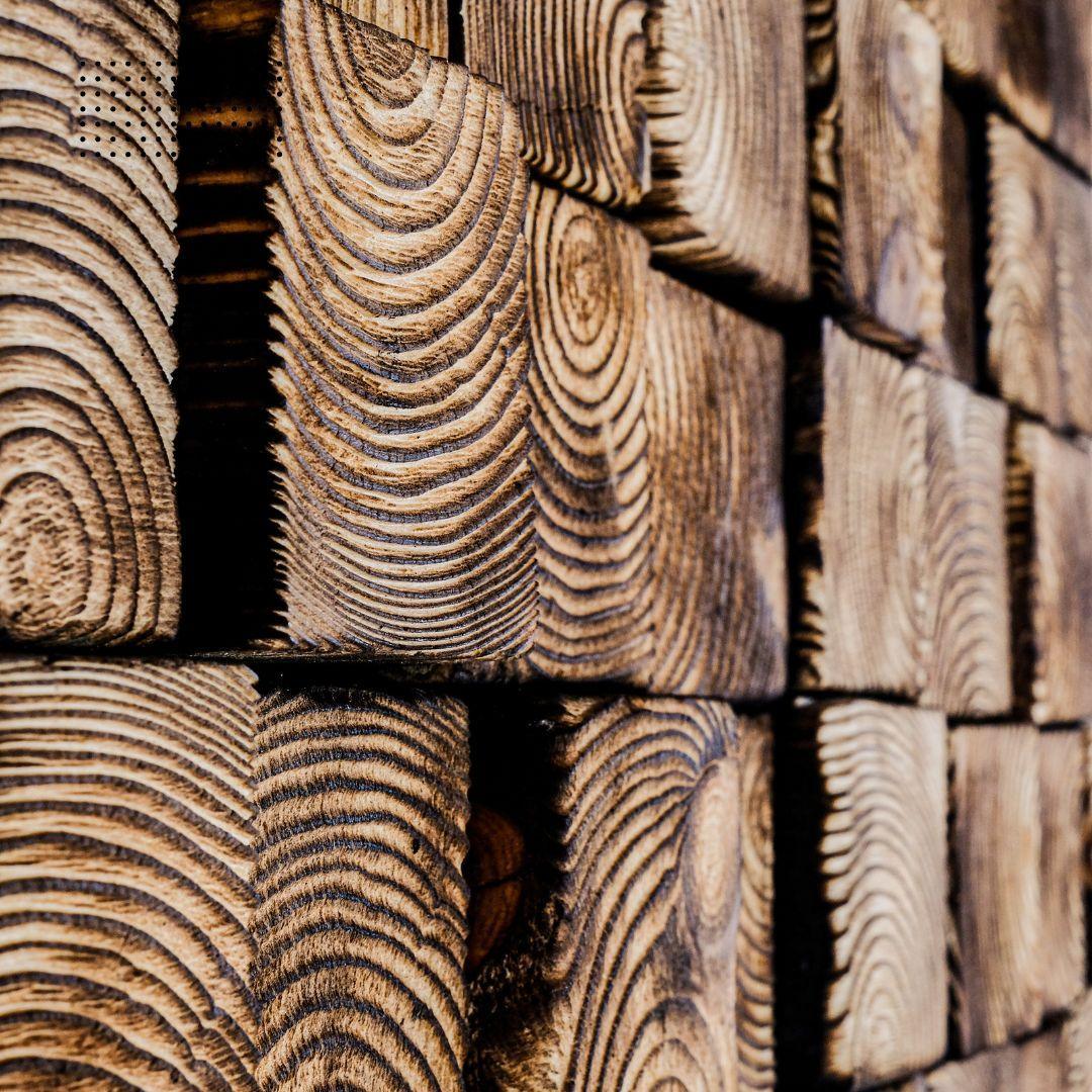 Smoked brown wood wall sculpture by Artdesigna, featuring textured, artistic wood wall art with organic, abstract shapes.