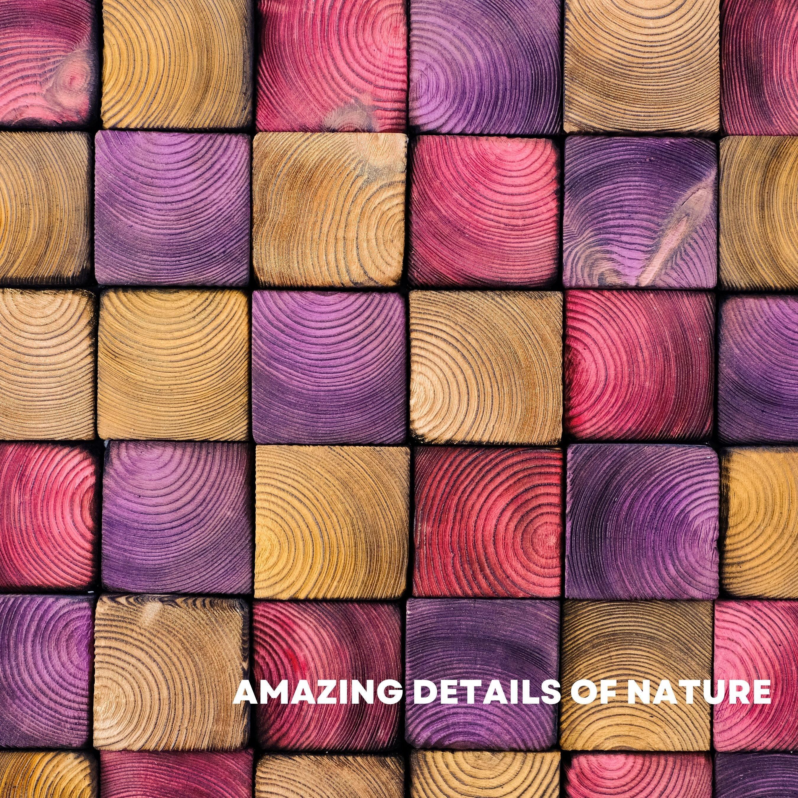 Smoked pink wood wall sculpture by Artdesigna, modern wall art featuring layered wooden panels with textured pink finish.