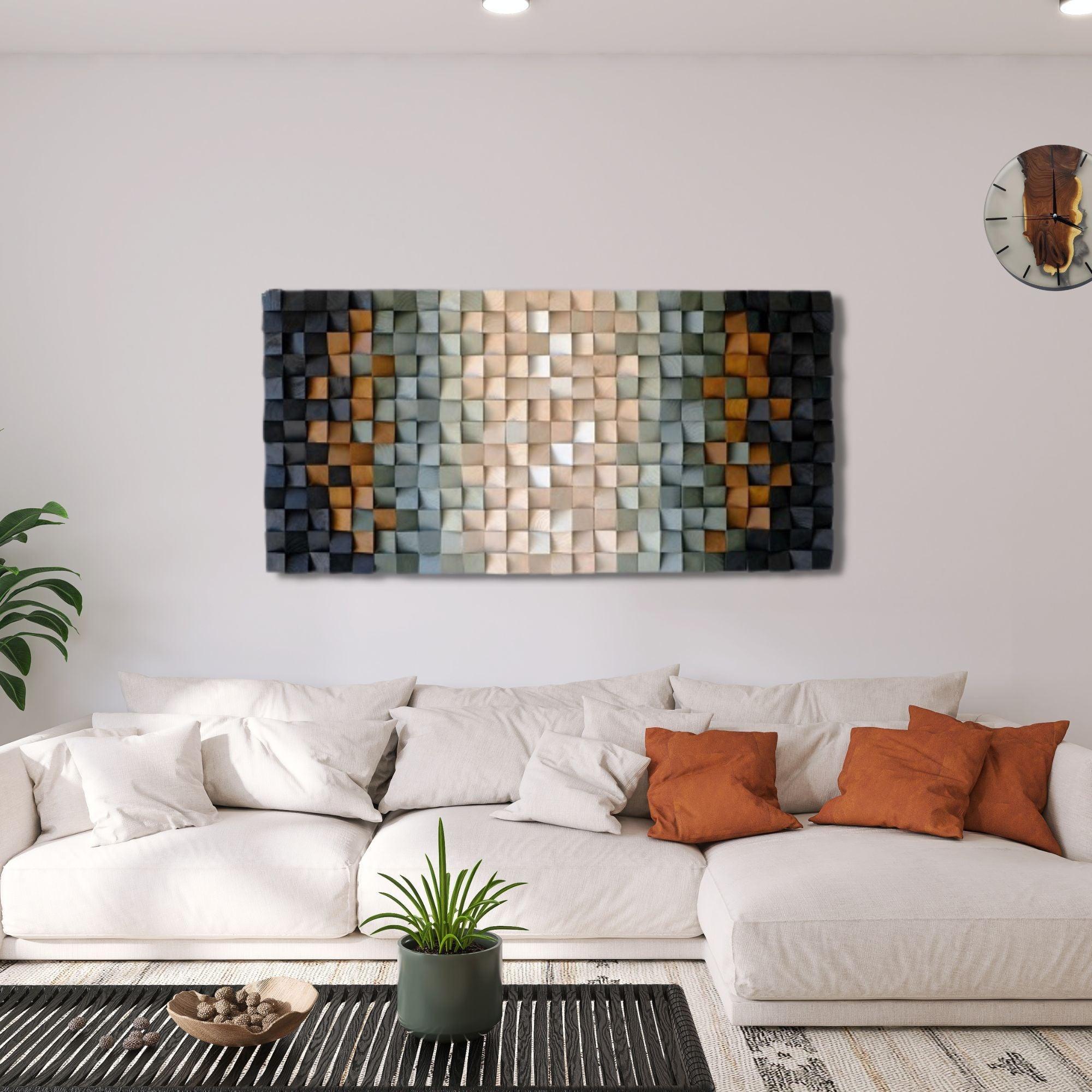 Wood wall sculpture titled Mother Earth by Artdesigna featuring intricate wooden art depicting a nature-inspired design.