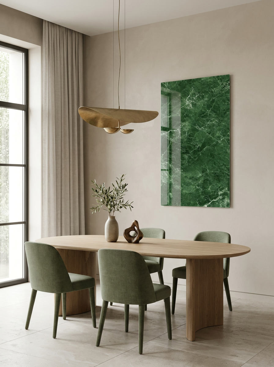 Alpine Emerald | Glass Wall Art