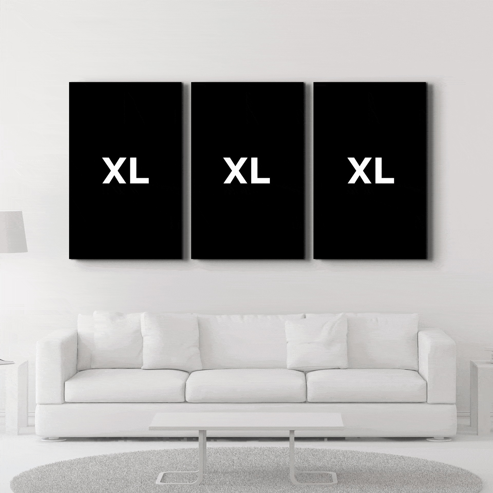 Glass wall art set titled "A Day in Space" by Artdesigna featuring three space-themed glass panels displayed on a wall.