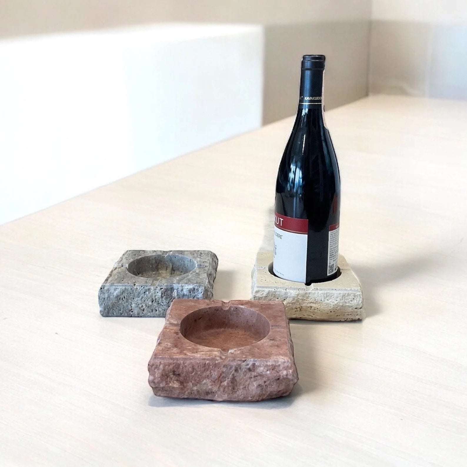 Natural Travertine Multipurpose Holder